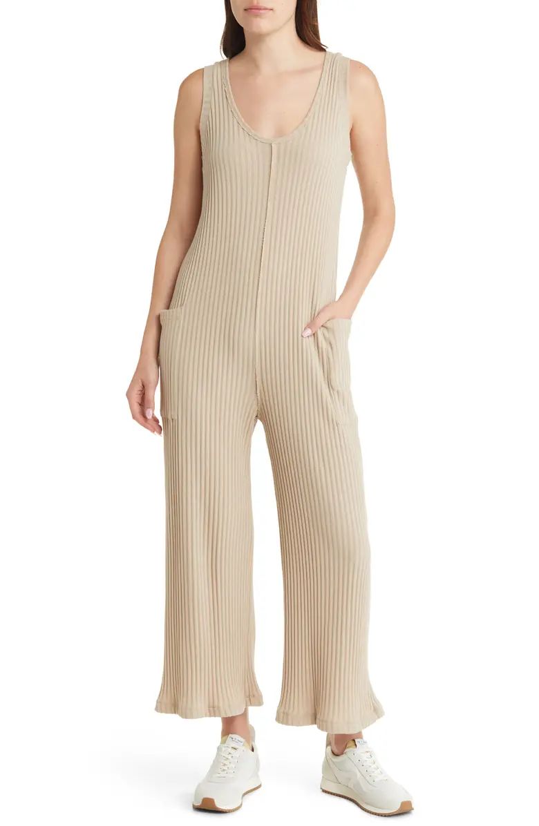 Rib Wide Leg Jumpsuit | Nordstrom