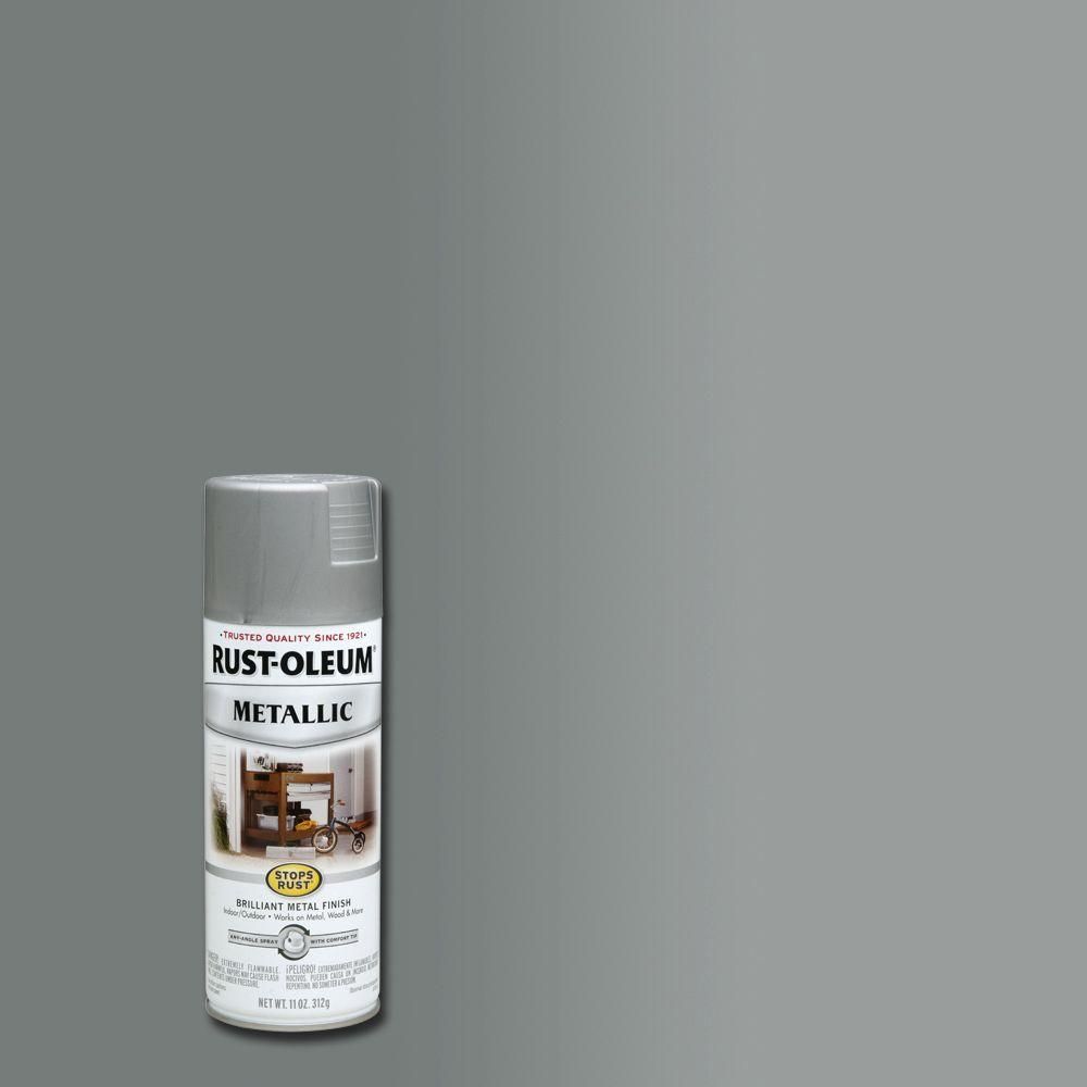 11 oz. Metallic Matte Nickel Protective Spray Paint | The Home Depot