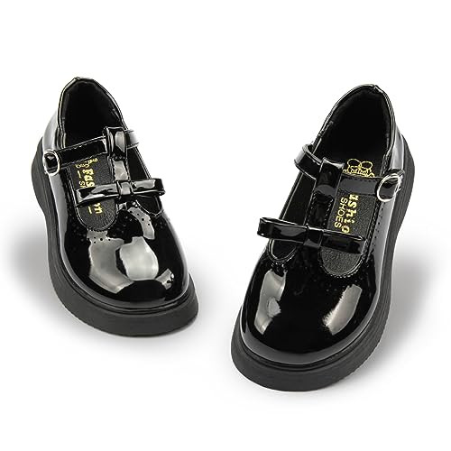 Oamico Toddler Girls Dress Shoes Loafers School Uniform Mary Jane Flats Thick Non-Slip Sole Casua... | Amazon (US)