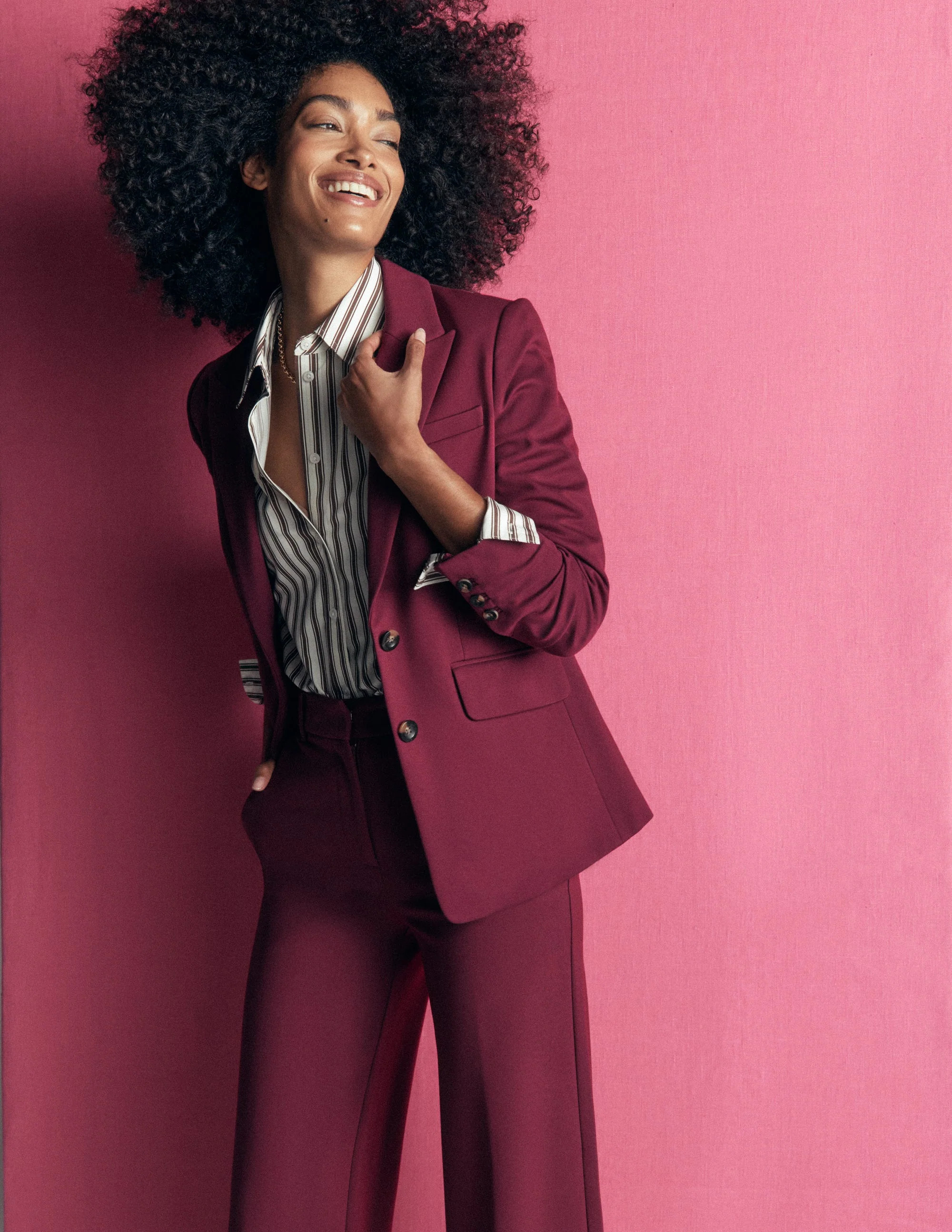 Stamford Ponte Blazer-Deep Wisteria | Boden (US)