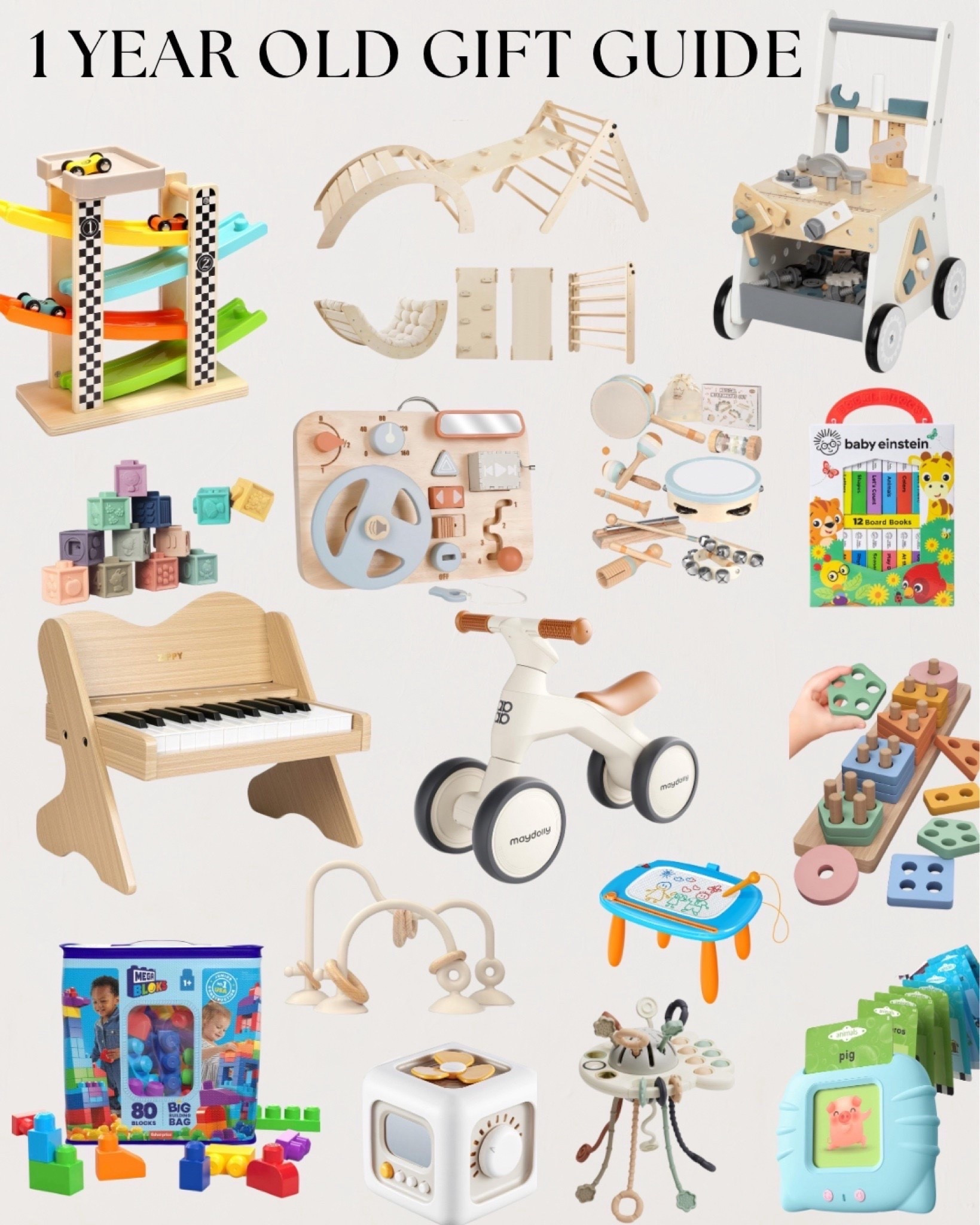 The sweetest gifts for your favorite 1-year-old 🎁🤍 From toys they’ll actually play with to keepsakes you’ll treasure forever!

#1stBirthday #OneYearOld #ToddlerGifts #GiftGuide #FirstBirthday #BabyGiftIdeas #ToddlerToys #BirthdayGiftIdeas #GiftIdeasForKids #MomFinds

#LTKBaby #LTKSaleAlert #LTKKids