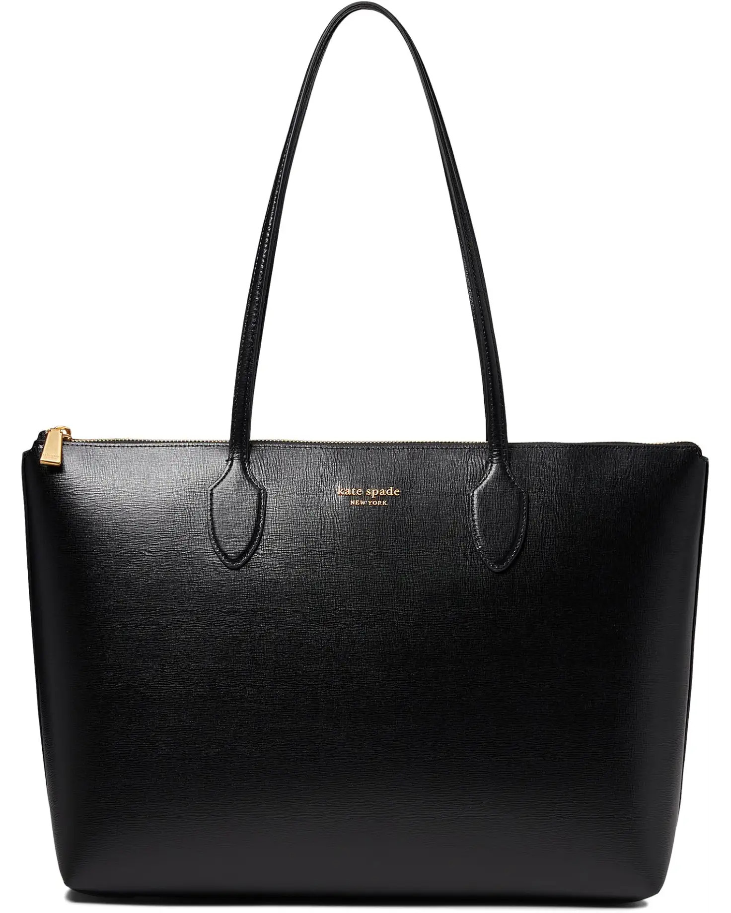 Kate Spade New York Bleecker Saffiano Leather Large Zip Top Tote | Zappos