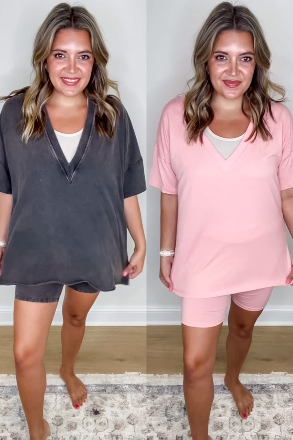 Free people vs Amazon matching set. Bike shorts set. Wearing a small in the free people, large in the Amazon version. 

#LTKsalealert #LTKunder50 #LTKunder100