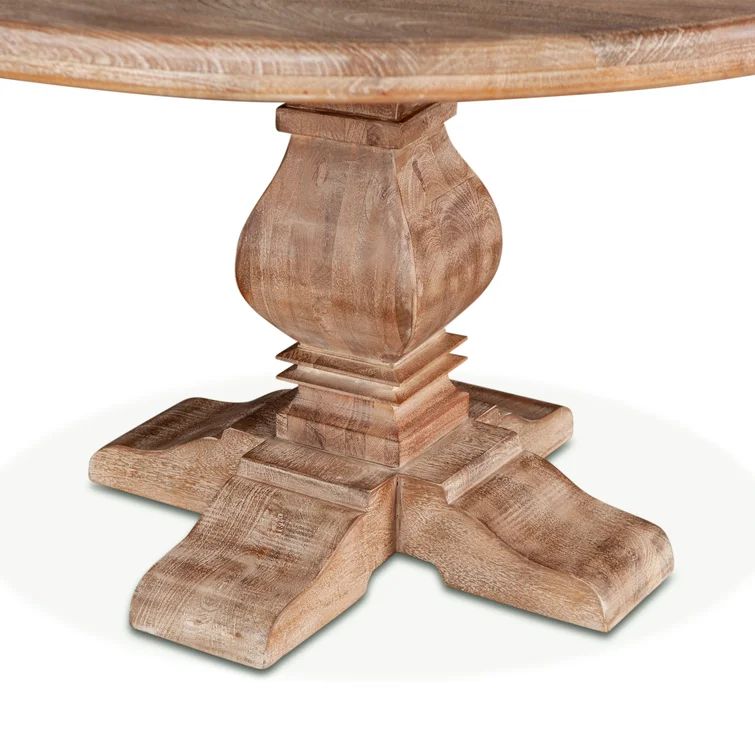 Petrey 48'' Mango Solid Wood Pedestal Dining Table | Wayfair North America