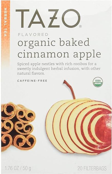 Tazo Organic Baked Cinnamon Apple Tea, 20 ct | Amazon (US)