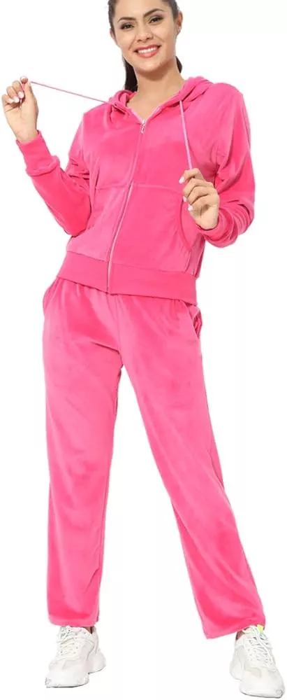  Woolicity Womens Sweatsuits Set Velour Tracksuits 2