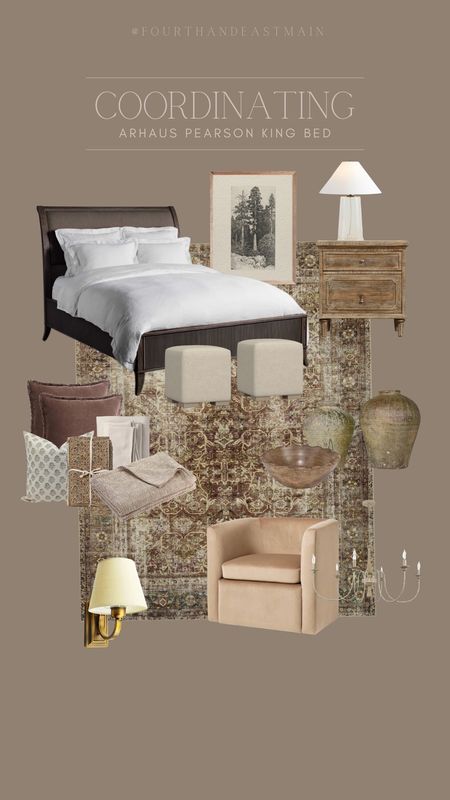 coordinating // arhaus pearson bed in bedroom 

bedroom styling
coordinating 
bedroom roundup  

#LTKhome