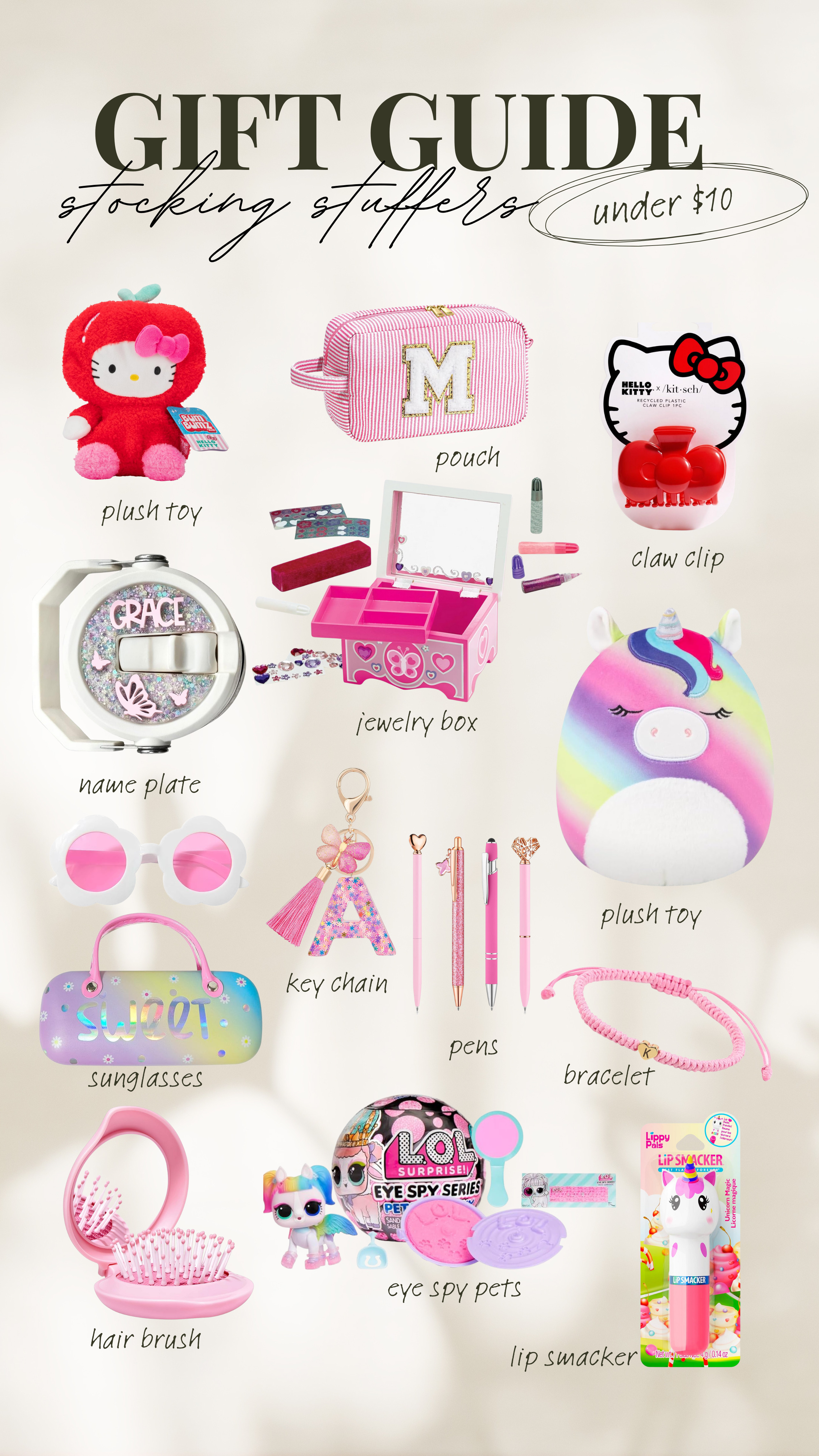 stocking stuffers for girls under $10!

stocking stuffers, for little girls, under $10 

 #LTKGiftGuide #LTKHoliday