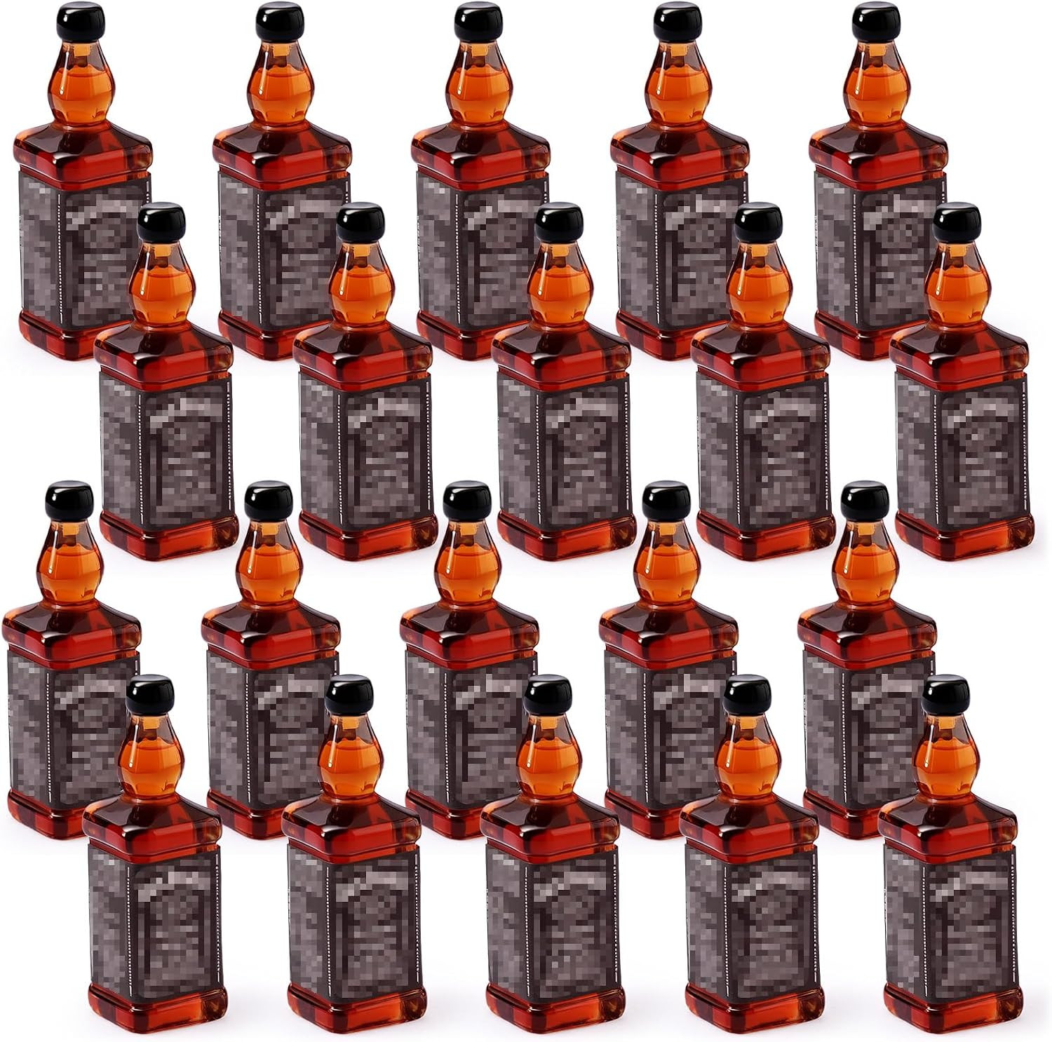 20Pcs Mini Whiskey Bottle Miniature Ornaments | Amazon (US)