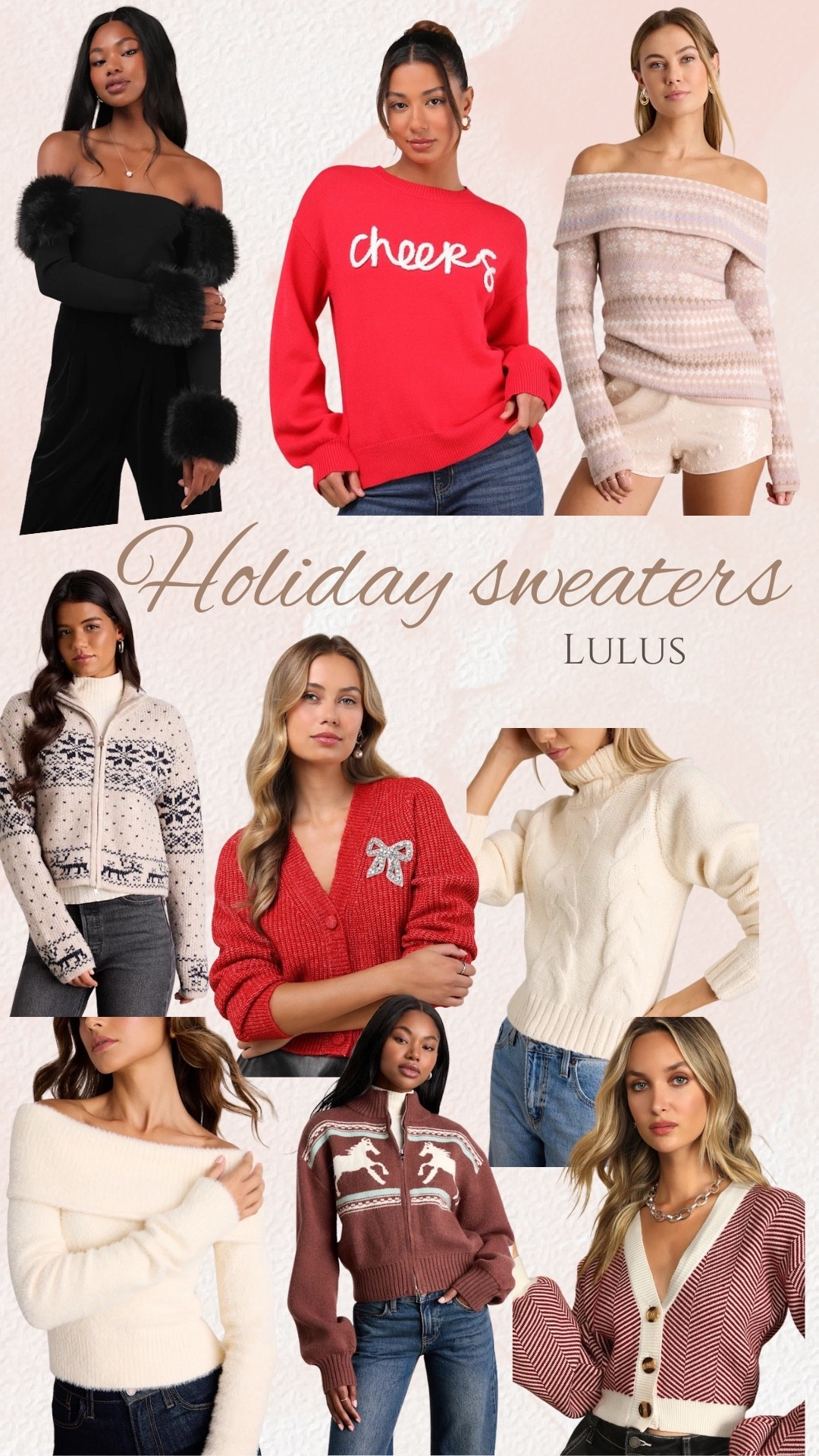 Holiday sweaters from Lulus

#sweater #holidays #christmas #lulus #top

#LTKHoliday #LTKdayinmylife #LTKGiftGuide