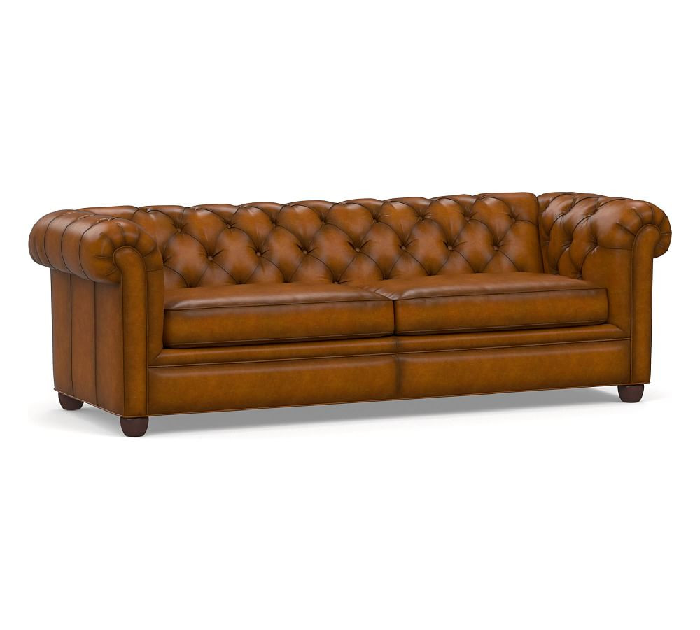 Chesterfield Leather Sofa (65"–96") | Pottery Barn (US)