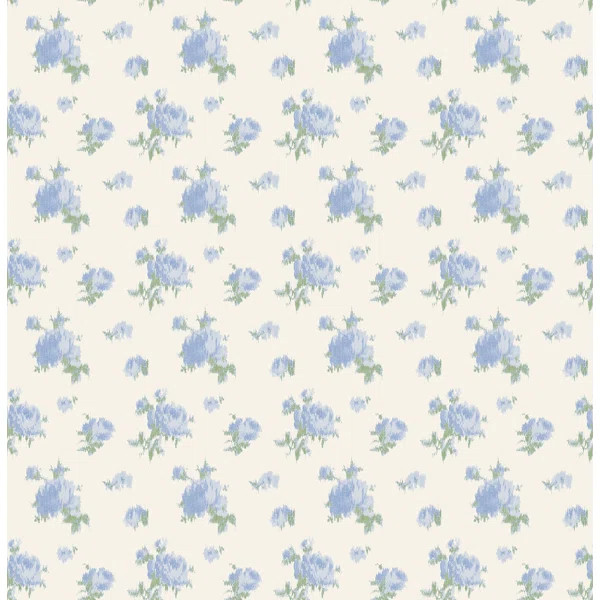 Rose Small Print 33' L x 20.5" W Wallpaper Roll | Wayfair North America
