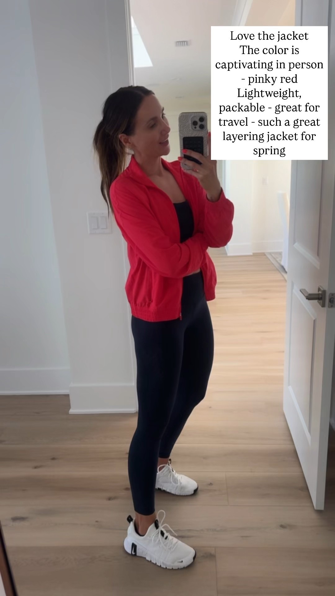 Today’s workout outfit. I am wearing size 4 in Lululemon Wunder train leggings and Lululemon jacket. The color is so pretty, even better in person. It’s perforated, lightweight and packable great for travel and must have layering peace for spring.

#LTKShoeCrush #LTKSaleAlert #LTKActive