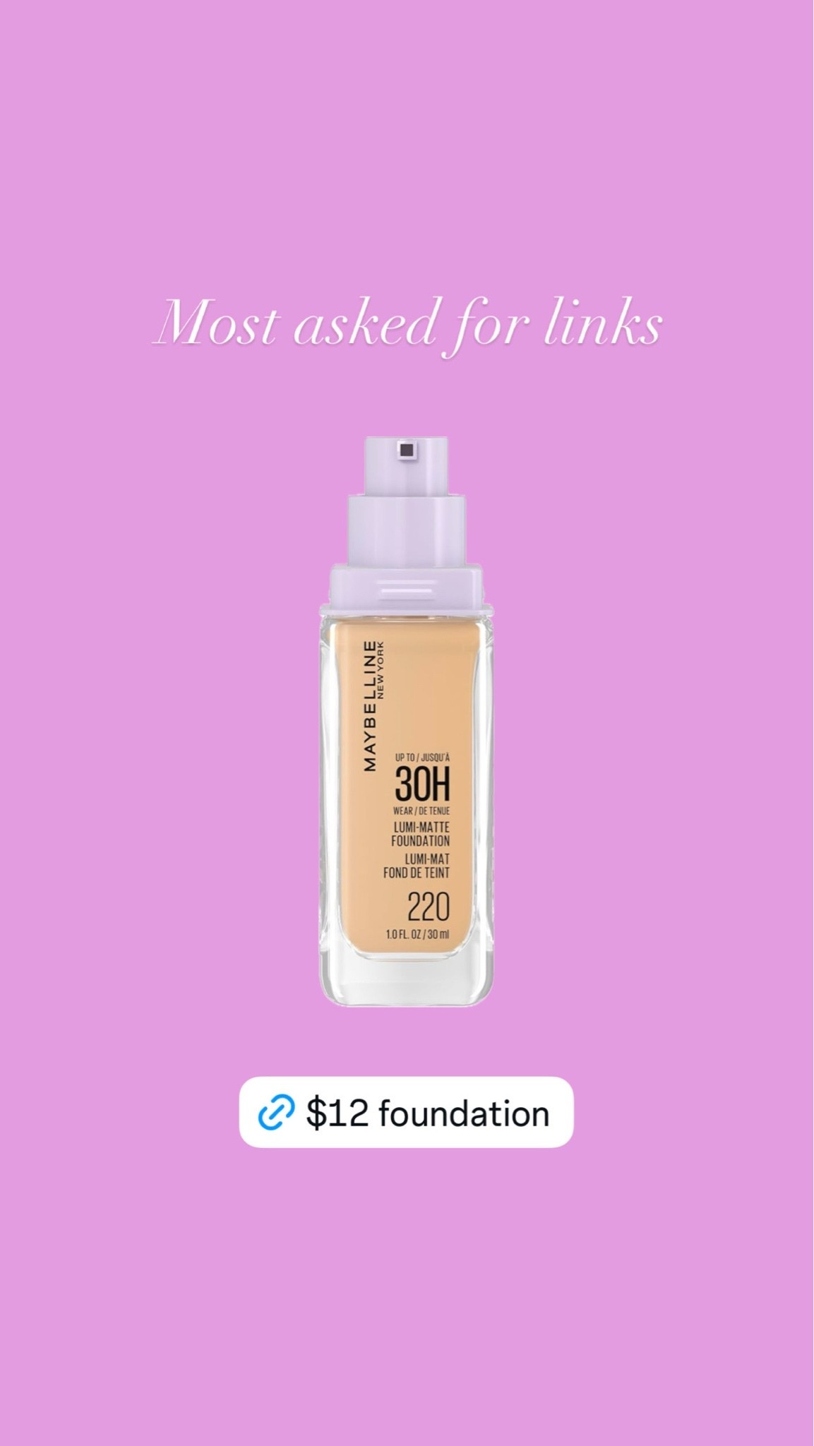 My daily go to foundation it’s only $12!!

#LTKdayinmylife #LTKgrwm