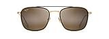 Maui Jim Following Seas w/ Patented PolarizedPlus2 Lenses Polarized Aviator Sunglasses, Gold Matte W | Amazon (US)