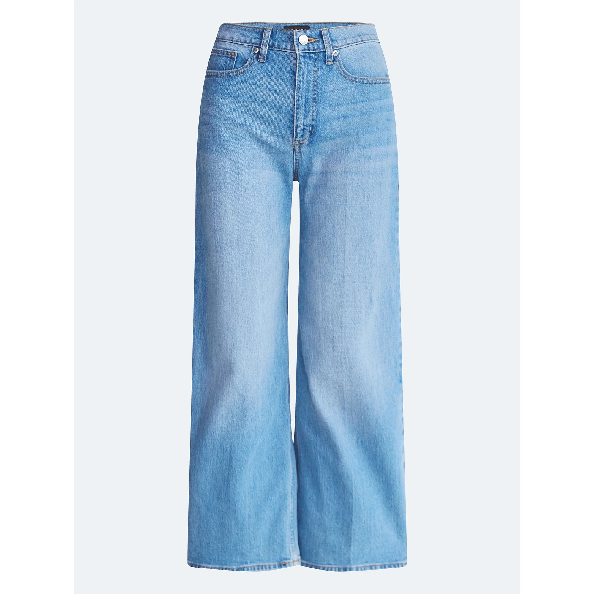 Free Assembly Women's and Women's Plus High Rise Cropped Wide Leg Jeans, Sizes 0-22W | Walmart (US)