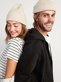 Gender-Neutral Rib-Knit Beanie Hat for Adults | Old Navy (US)
