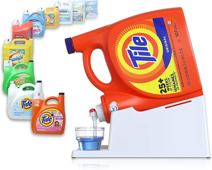 Skywin Laundry Soap Station - Laundry Detergent Cup Holder for Dispensing Soap, with Angled Downw... | Amazon (US)