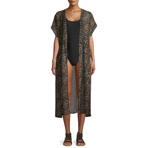 Time And Tru Leopard Kimono With String Waist | Walmart (US)