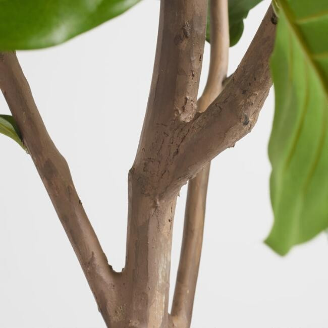 6 Foot Faux Fiddle Leaf Fig Tree | World Market