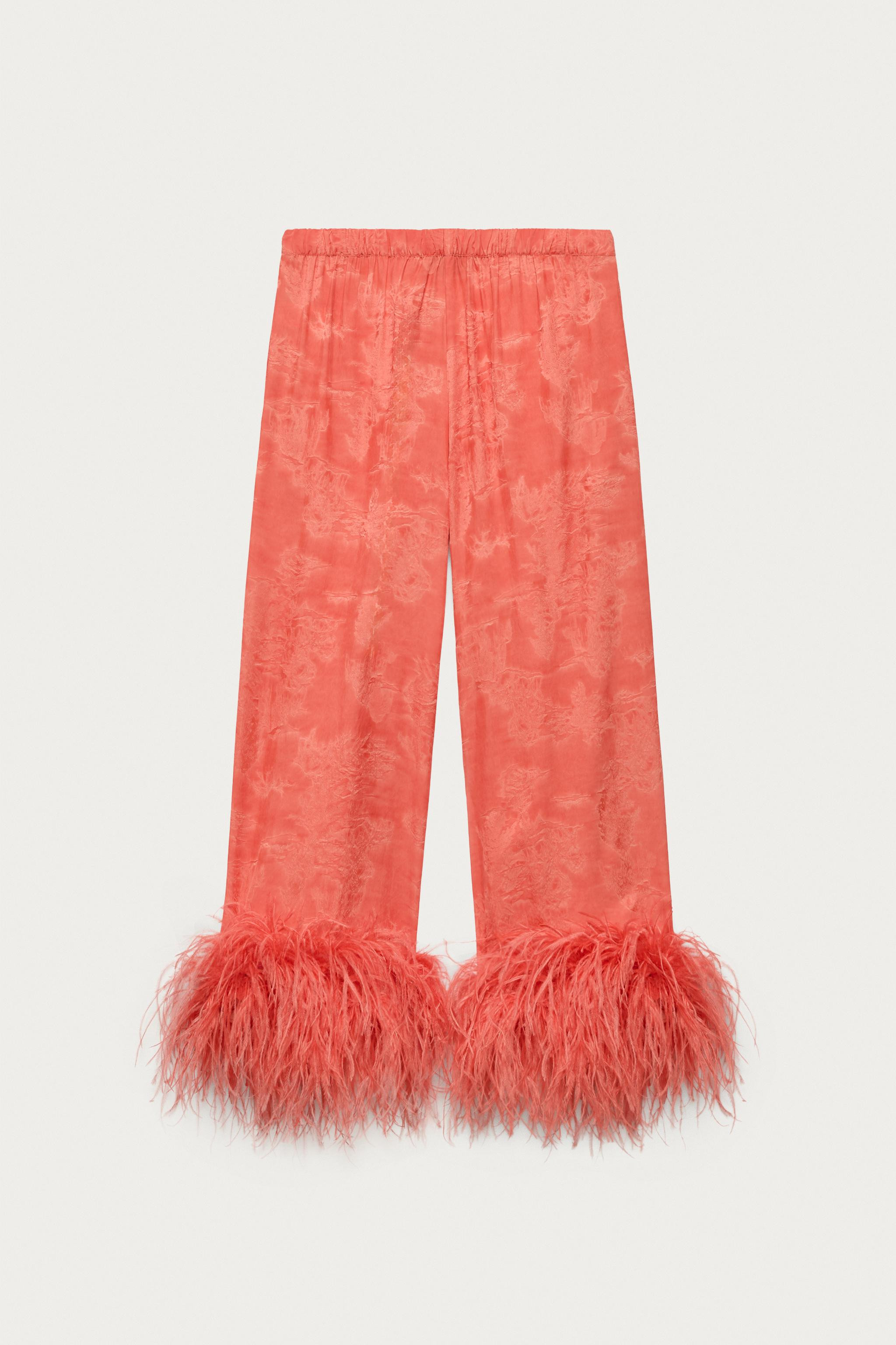 FEATHER PANTS MARISA BERENSON X ZARA | Zara US