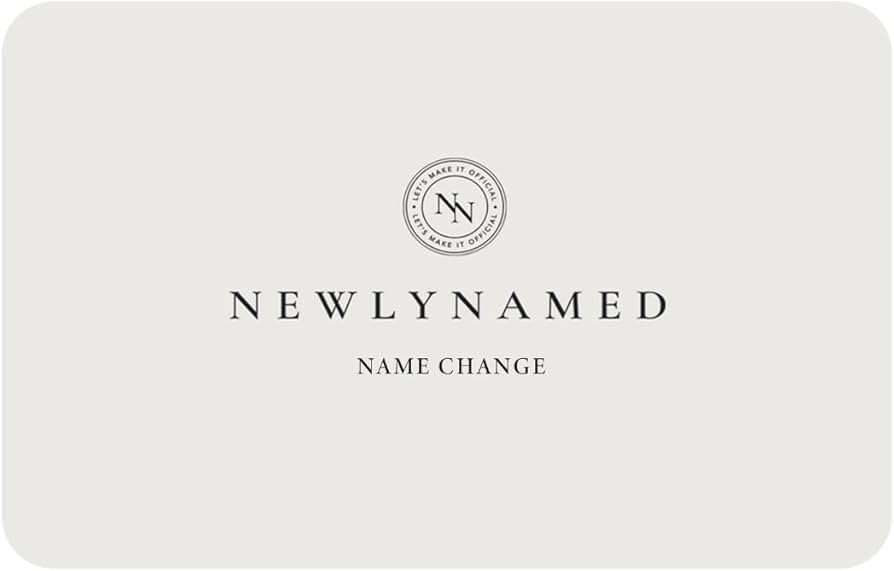 NewlyNamed Name Change Gift – Redeemable for a NewlyNamed Box - Personalized Name Change After ... | Amazon (US)