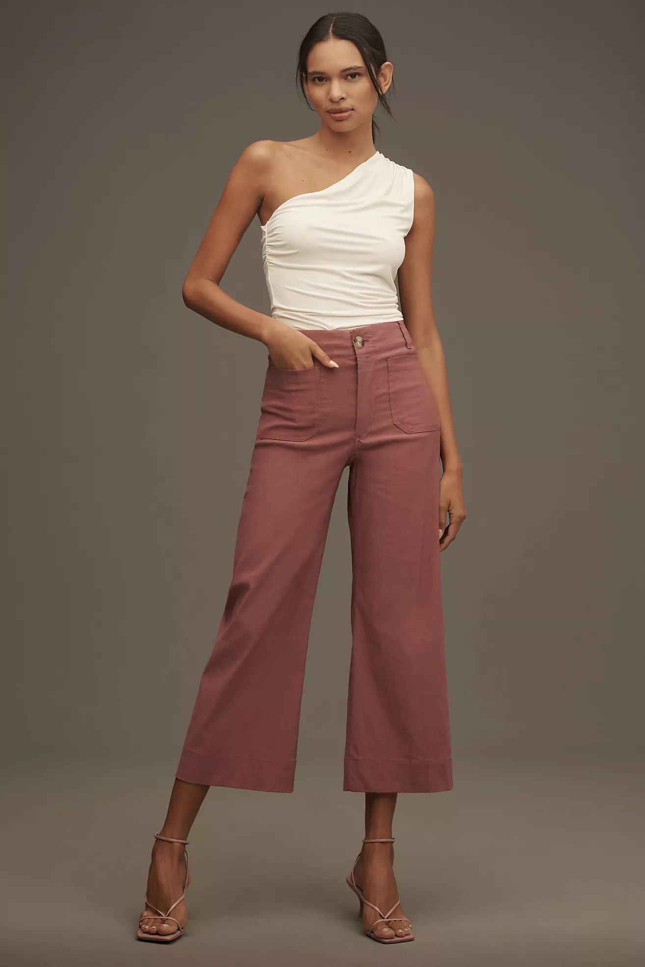 The Colette Cropped Wide-Leg Pants by Maeve | Anthropologie (US)