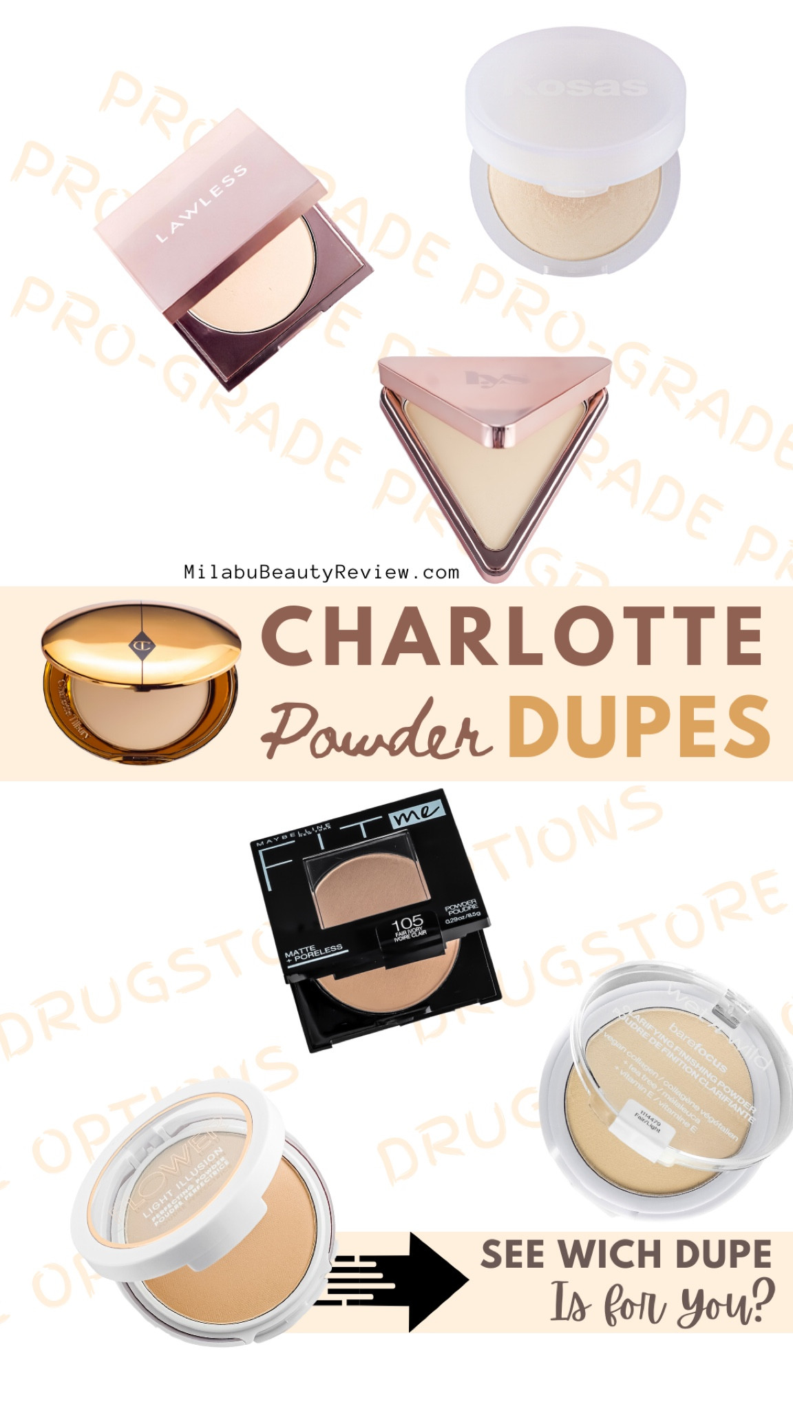Charlotte Tilbury Airbrush Setting Powder Dupes 

#LTKbeauty
