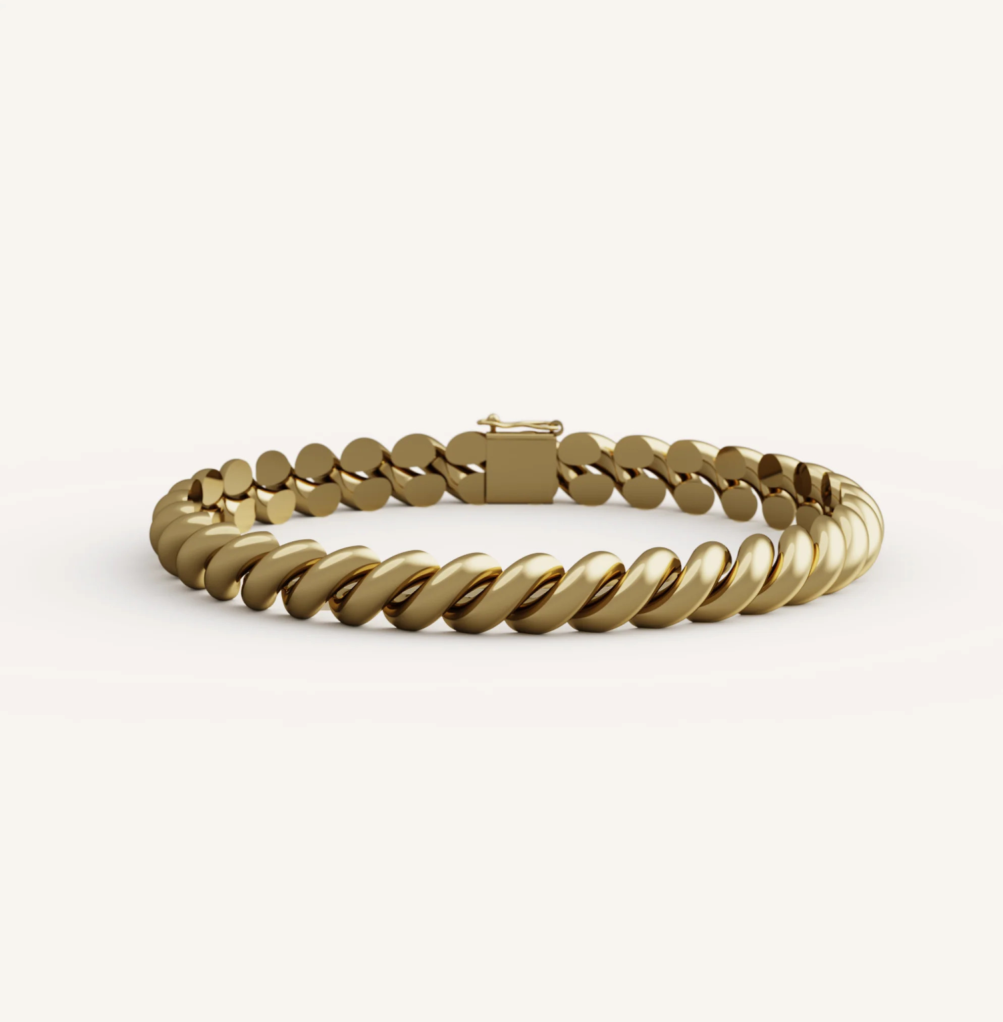 San Marco Bracelet - 10K Yellow Gold - 6.5 Inch | Olive Ave Jewelry