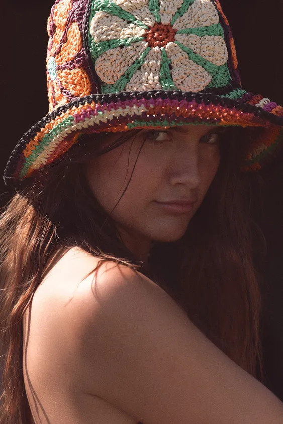 FLORAL PRINT BUCKET HAT | Zara US