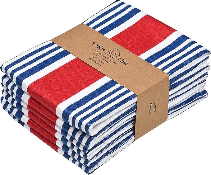 Urban Villa Kitchen Towels (20x30 Inches 6 Pack) Extra Large Premium Dish Towels for Kitchen July... | Amazon (US)