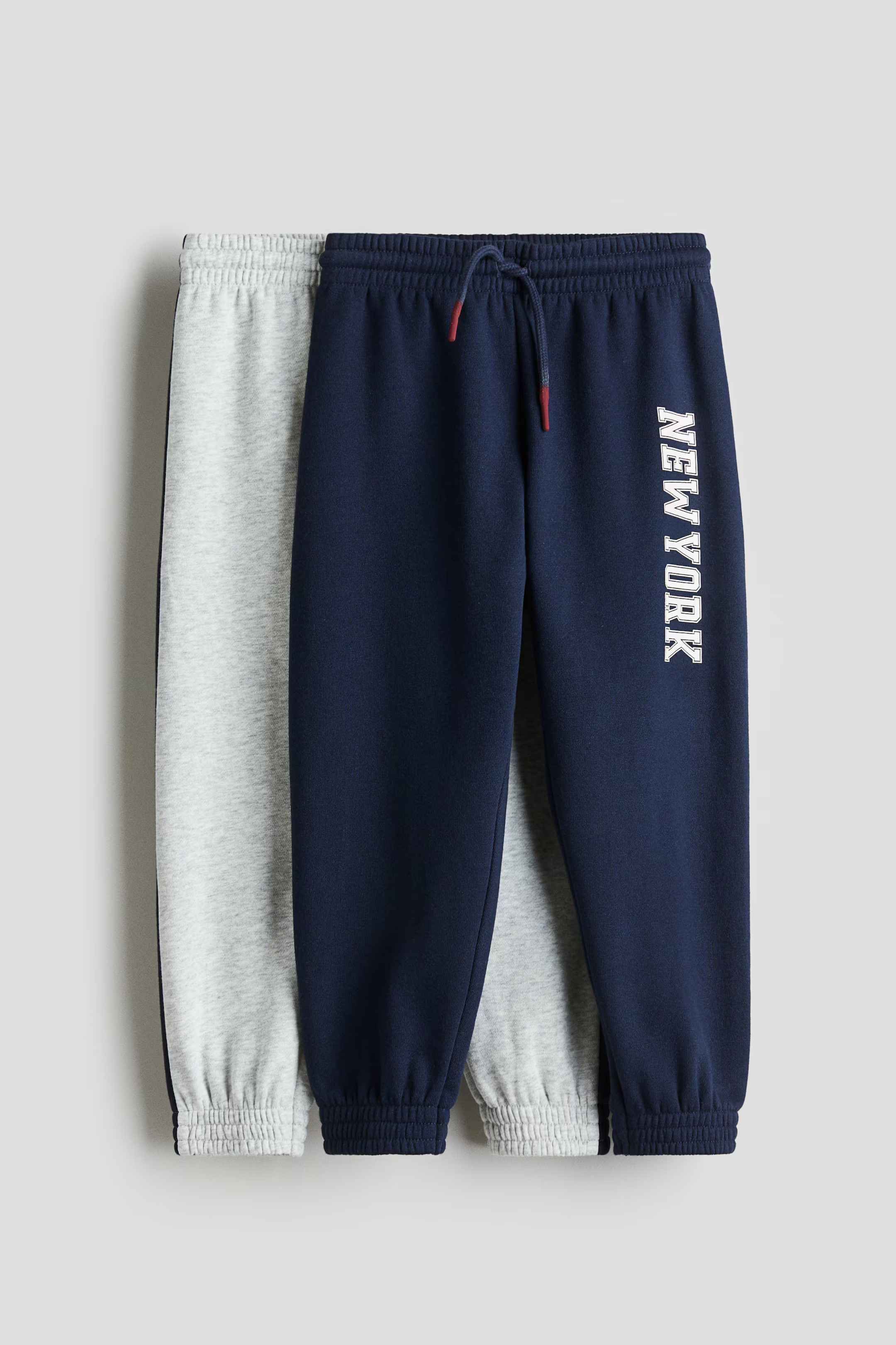 2-Pack Brushed-Inside Joggers - Navy blue/New York - Kids | H&M US | H&M (US + CA)
