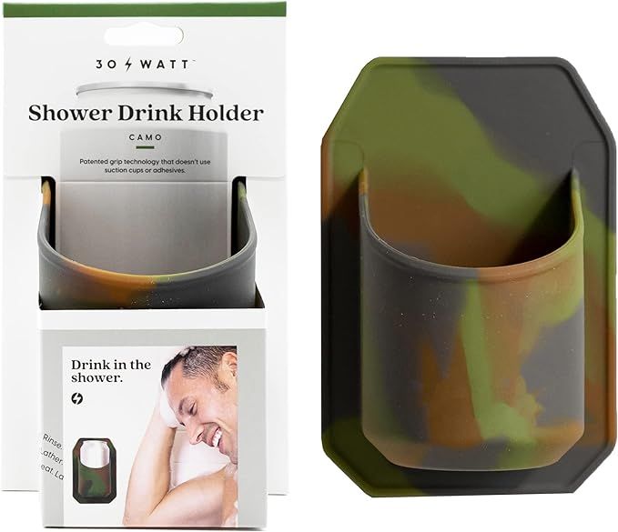 30 Watt Sudski, Shower Drink Holder for Beer Can, Trademark Silicone Grips to Any Shiny Surface, ... | Amazon (US)
