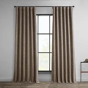 HPD Half Price Drapes Faux Linen Room Darkening Curtains - 84 Inches Long Luxury Linen Curtains f... | Amazon (US)