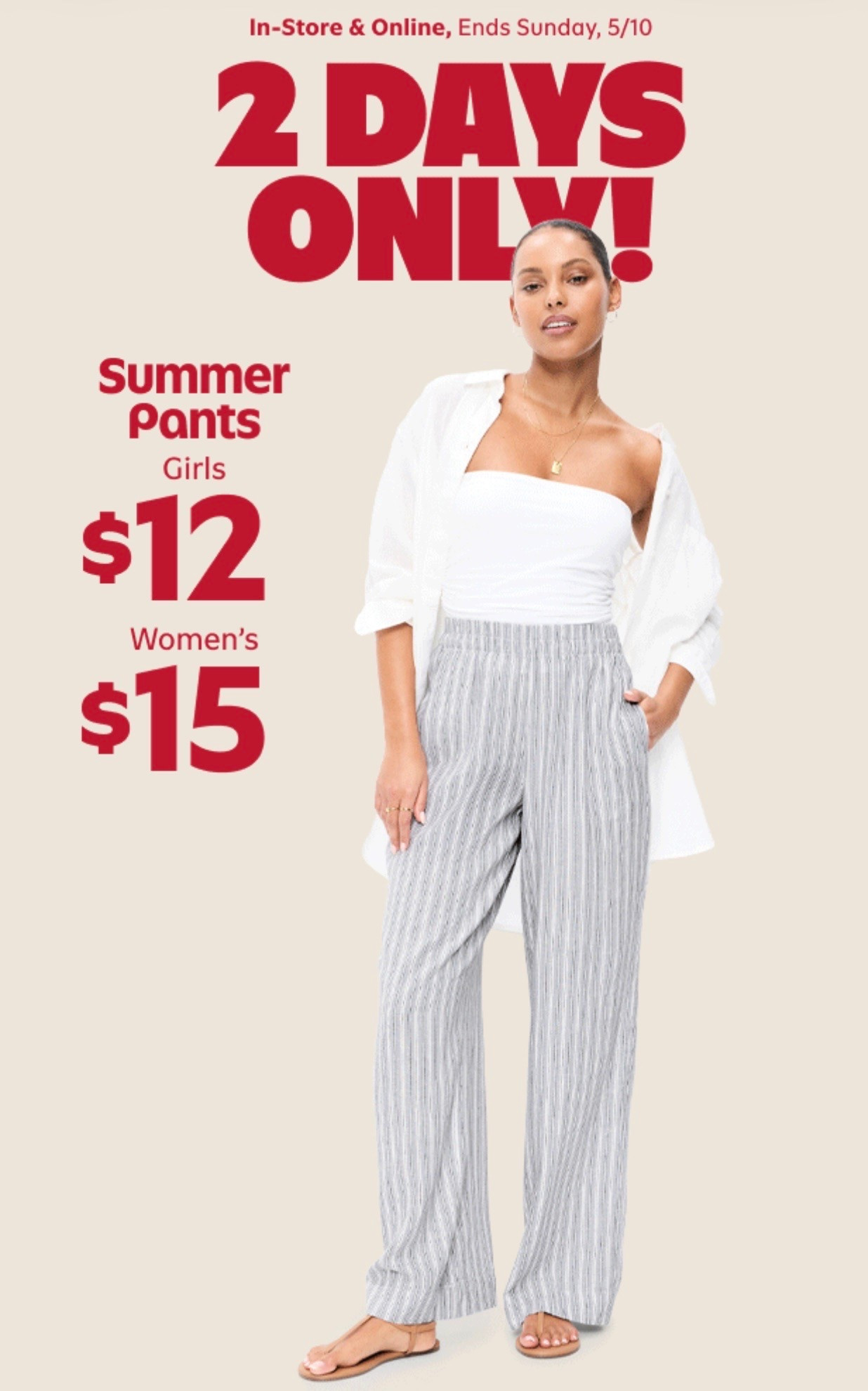 Old Navy deal of the day/ $15 summer pants for women $12 for girls!

#LTKSaleAlert #LTKKids