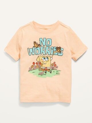 Unisex SpongeBob SquarePants&#x26;#153 &#x22;No Worries&#x22; T-Shirt for Toddler | Old Navy (US)