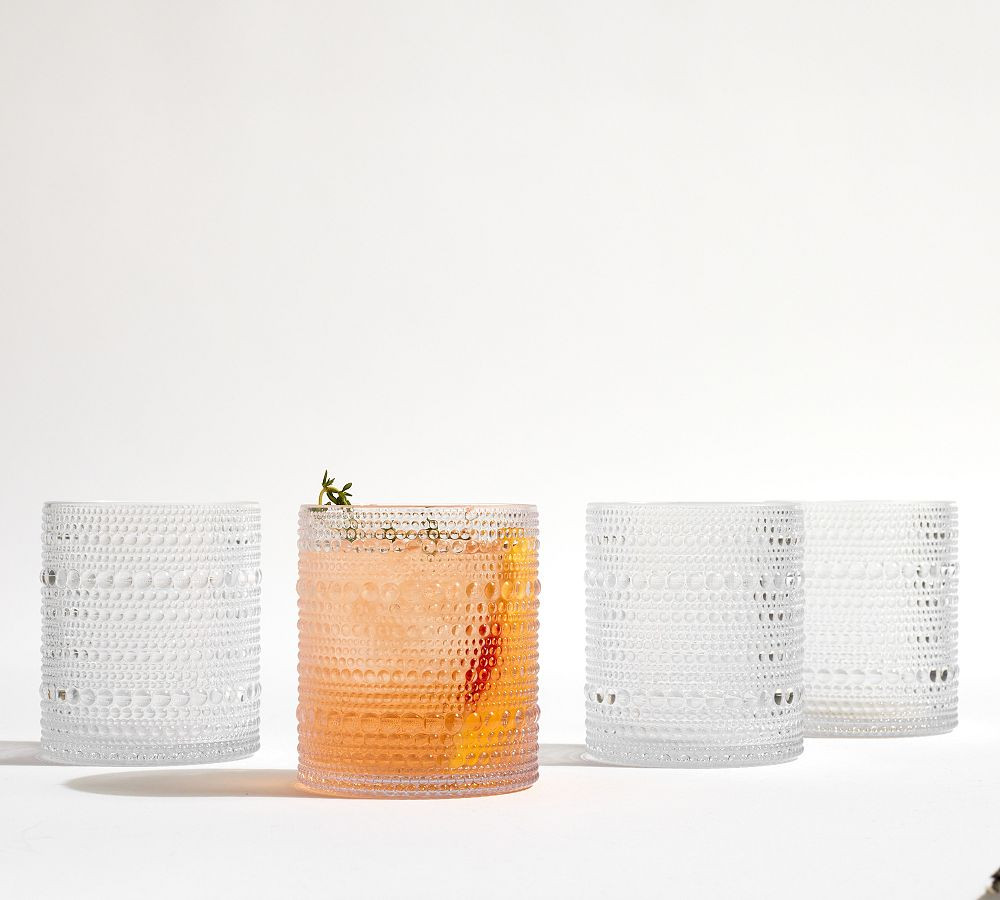 Jupiter Beaded Outdoor Drinking Glasses - Set of 4 | Pottery Barn (US)