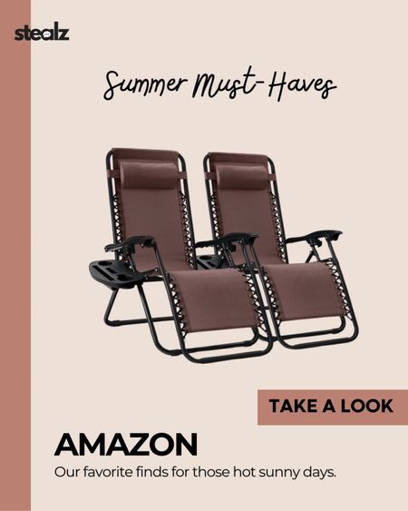 ZERO gravity chairs a group favorite! Set of 2 is only💲90 (reg💲130) now! https://bit.ly/3Vf9oCS ☀️

#LTKHome #LTKSeasonal #LTKSaleAlert