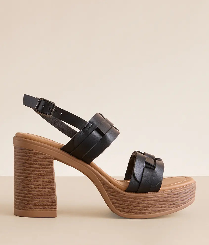 Vikki Woven Heeled Sandal | Buckle