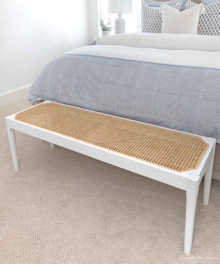 Love this cane bench that’s on big sale! It’s perfect for the foot of a queen bed or in an entryway! 

Bedroom decor, bedroom designn

#LTKsalealert #LTKhome