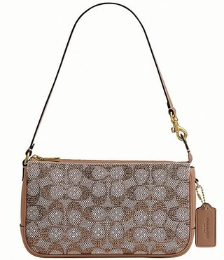 Crystal Signature Jacquard Plaza Shoulder Bag | Dillard's