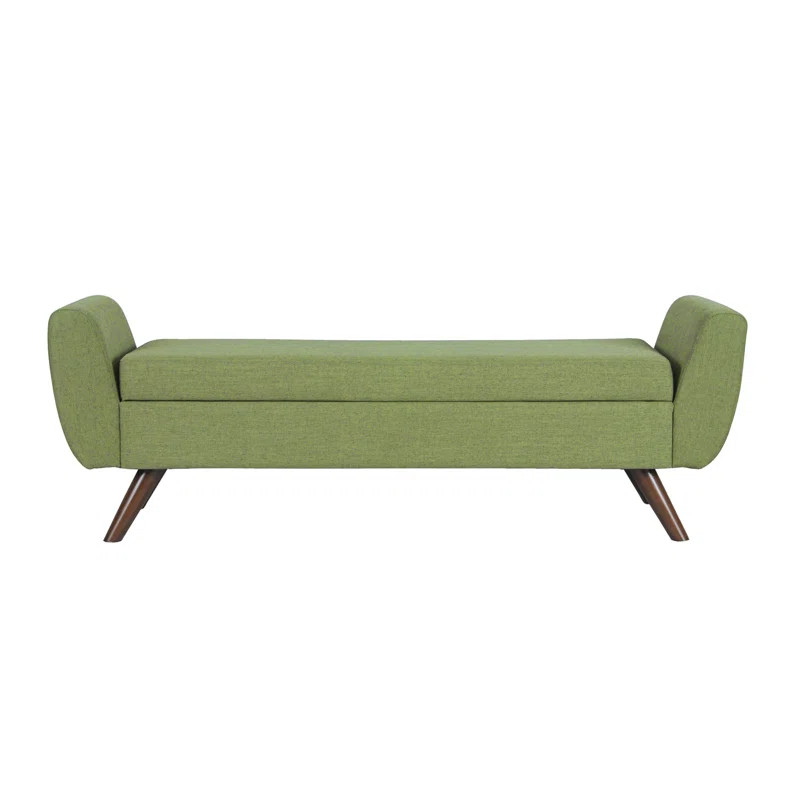 Amsi 100% Polyester Upholstered Storage Bench | Wayfair North America