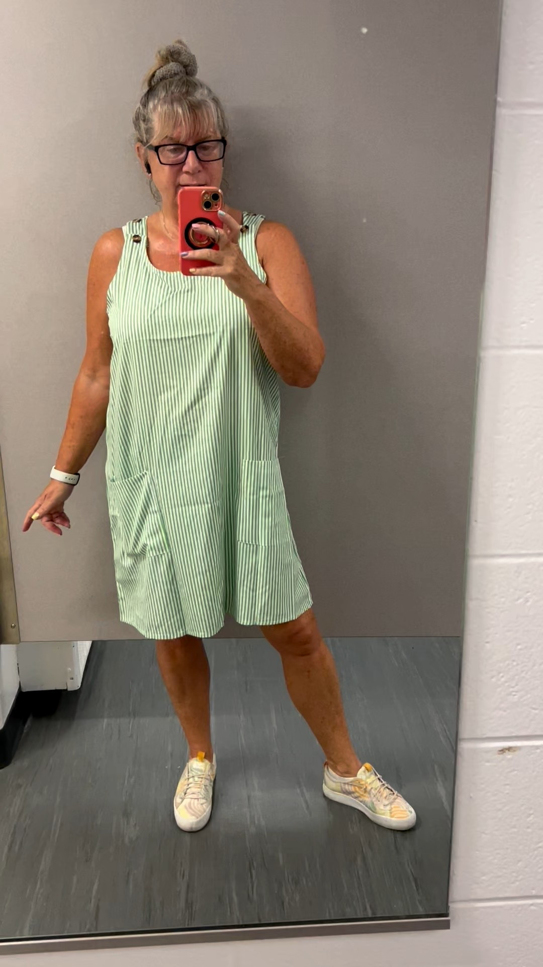 Gym days also equal quick and easy dressing days aka sundress and sneaker time 

