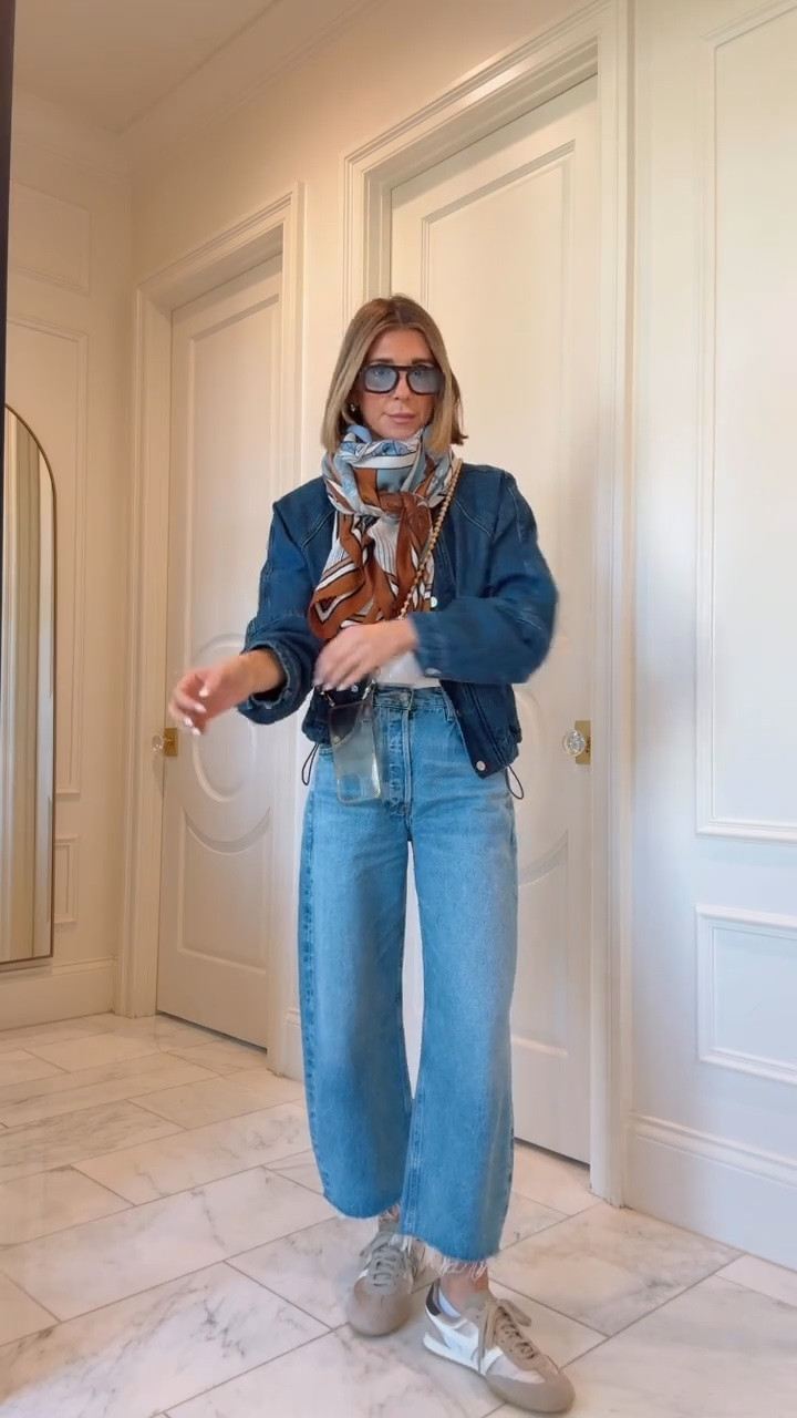 Pumpkin patch outfit idea! I’m 5’7 wearing size small in the top and jacket and 25 in the jeans.