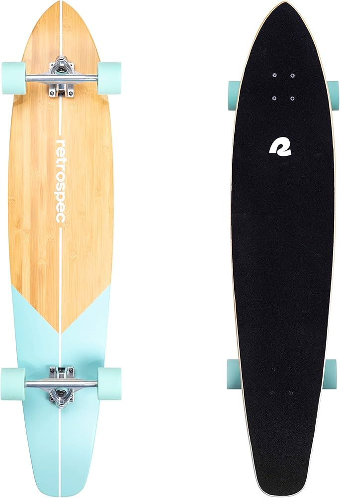Retrospec Zed Longboard Skateboard Complete Cruiser | Bamboo & Canadian Maple Wood Cruiser w/ Rev... | Amazon (US)
