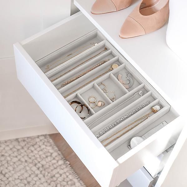 Stackers Medium Expandable Necklace Tray | The Container Store