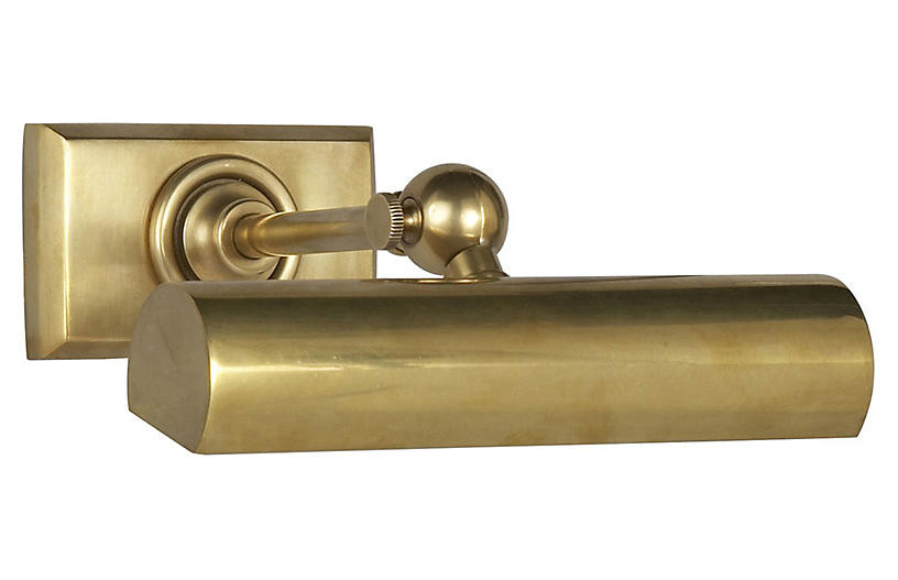 Cabinet 8" Maker's Picture Light, Brass | One Kings Lane