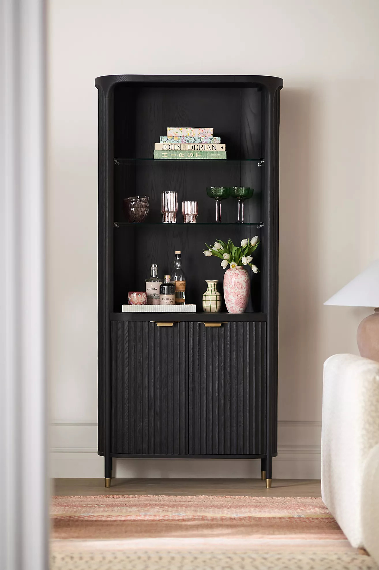 The Isla Fluted-Wood Hutch | Anthropologie (US)