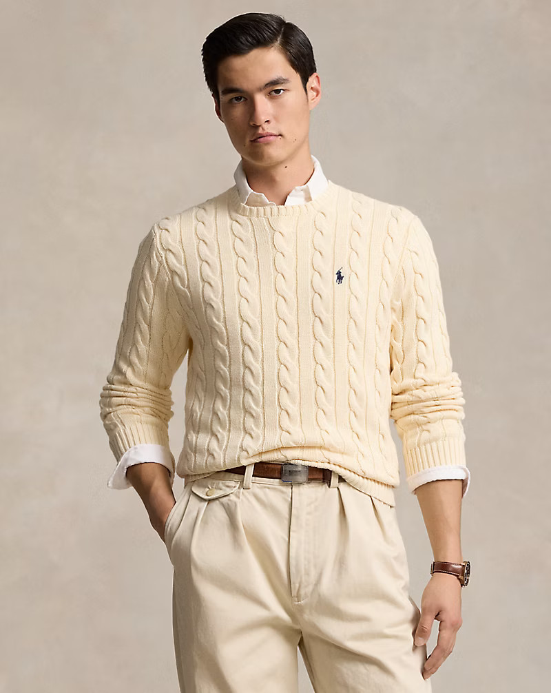 Cable-Knit Cotton Jumper | Ralph Lauren (UK)