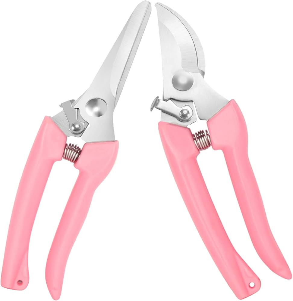 Labor Saving Peuning shears, Work 3 Times Easier, Arthritis Weak Hand Snips (Pink, Japanese, 2, G... | Amazon (US)